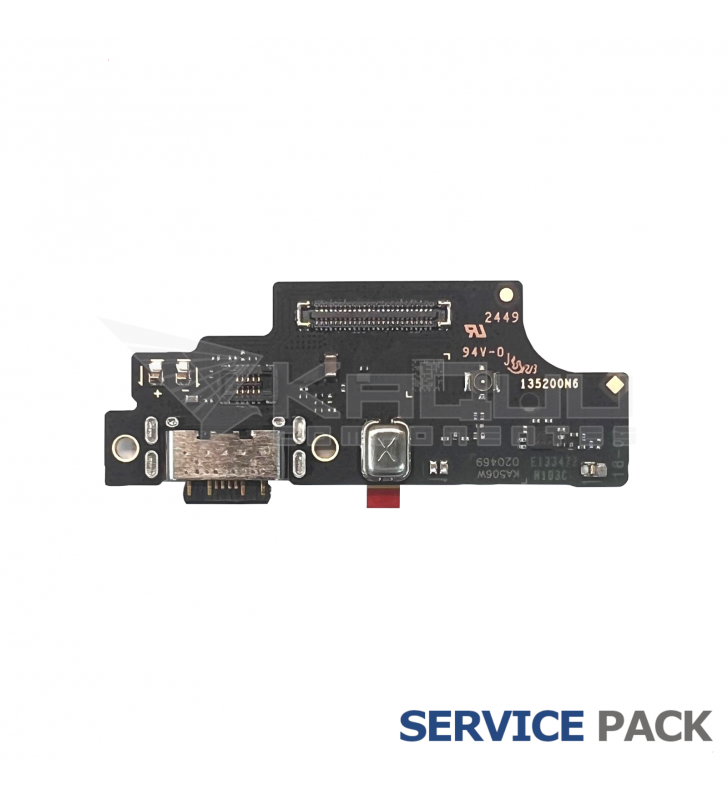 Módulo Conector Carga Xiaomi Redmi Note 14S 2502FRA65G 56000400N6R00 Service Pack