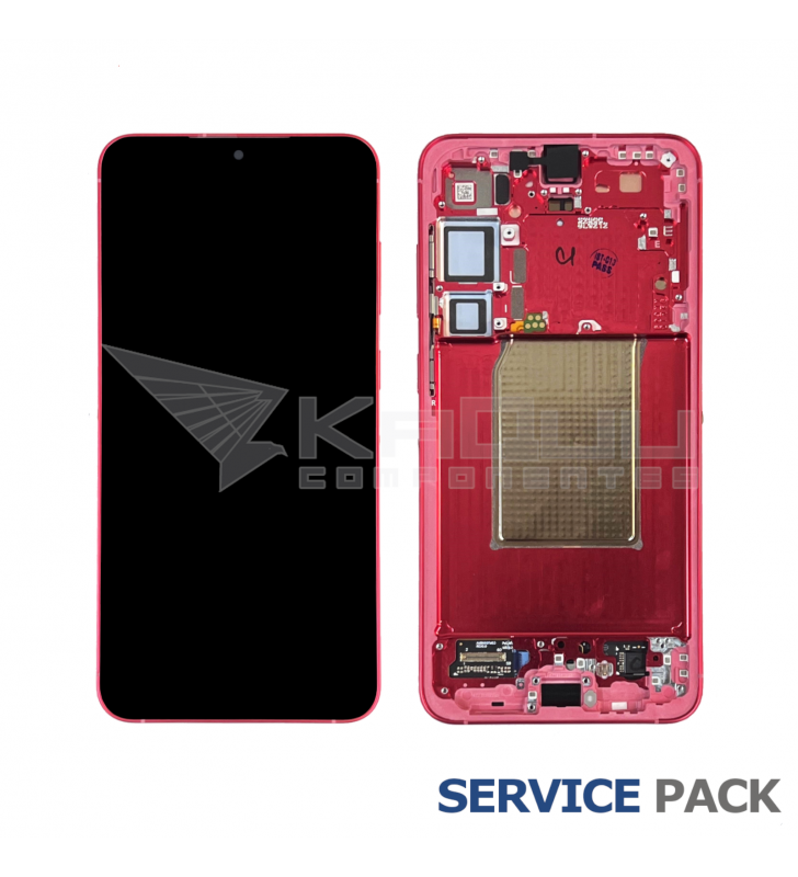 Pantalla Lcd Samsung Galaxy S25 Plus S936B Marco Rojo GH82-36368G Service Pack