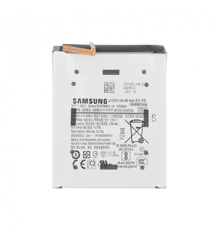 Batería 3900mAh EB-BS937ABE Samsung Galaxy S25 Edge S937B GH82-37227A Service Pack