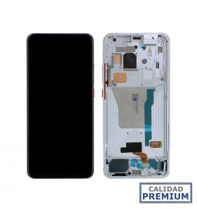 Pantalla Xiaomi Pocophone F2 Pro, Poco F2 Pro BLANCA CON MARCO LCD M2004J11G PREMIUM