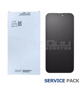 Pantalla Lcd iPhone 15 Pro A3102 Negro Service Pack con IC