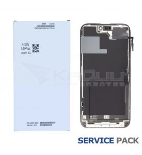 Pantalla Lcd iPhone 14 Pro A2890 A2650 Negro Service Pack con IC