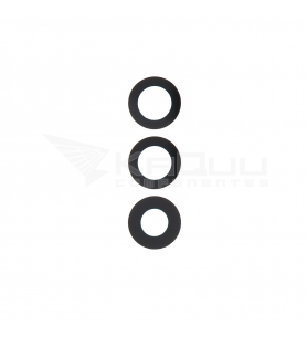 Set de 3 Cristal Cámara Lente para Samsung Galaxy S25 Plus S936B Negro