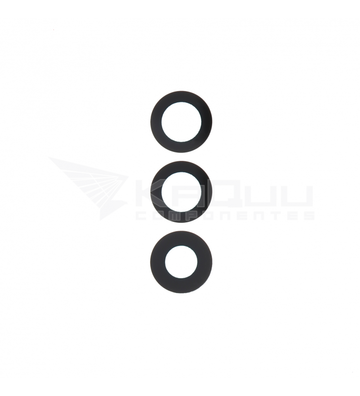 Set de 3 Cristal Cámara Lente para Samsung Galaxy S25 Plus S936B Negro