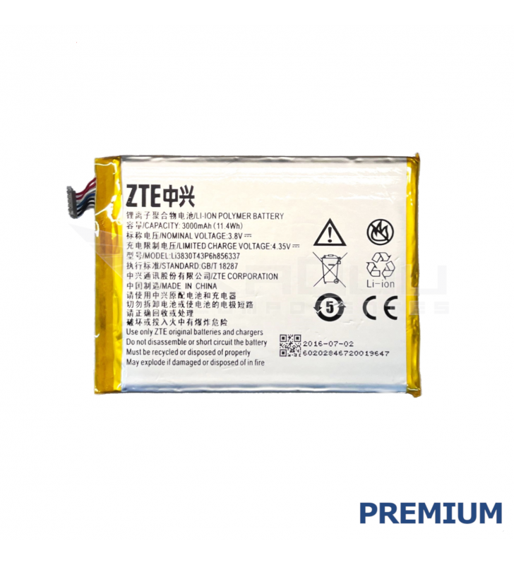 Batería Li3830T43P6h856337 3000 mAh para Vodafone Smart Ultra 6 VF995, ZTE Balde S6 Plus, V580 Premium