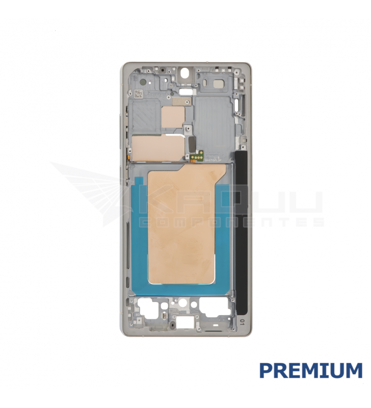 Chasis Marco Intermedio Lcd para Samsung Galaxy S25 Ultra S938B Versión Europea Plata Premium