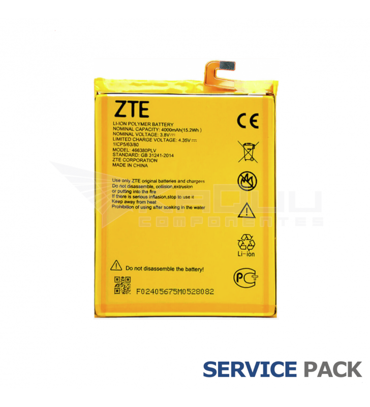 Batería 466380PLV 4000mAh ZTE Blade A610 Service Pack