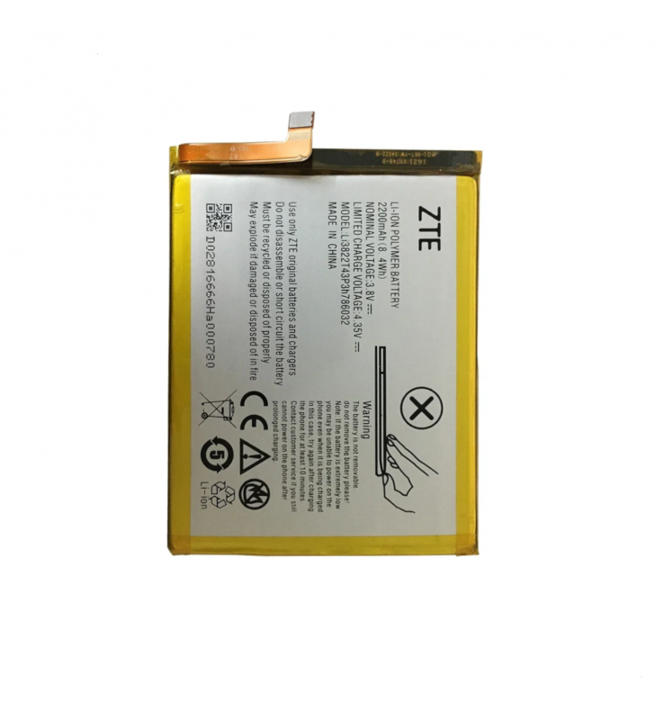 Batería Li3822T43P3h786032 2200mAh ZTE Blade V6, Blade D6, Blade X7 Service pack