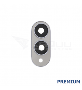 Embellecedor Cristal Cámara Lente para Samsung Galaxy S25 Edge S937B Plata Premium