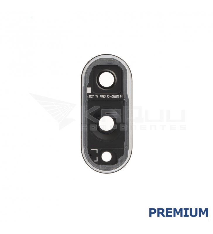 Embellecedor Cristal Cámara Lente para Samsung Galaxy S25 Edge S937B Negro Premium