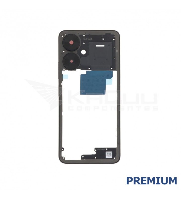 Chasis Marco Intermedio para Xiaomi Redmi 13C 5G 23124RN87G Negro Premium