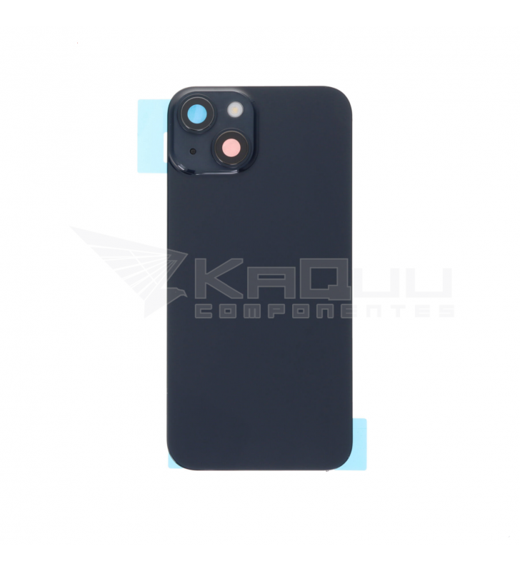 Tapa Trasera Completa Carga Inalámbrica Flash para iPhone 14 A2882 A2649 Negro Sin Logo