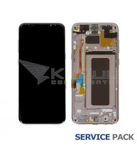 Pantalla Galaxy S8 Plus DORADA CON MARCO LCD G955F GH97-20470F SERVICE PACK
