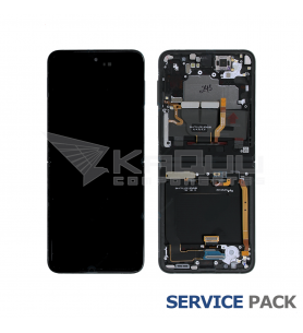 Pantalla Lcd Samsung Galaxy Z Flip 3 5G F711B Marco Negro GH82-27243A Service Pack Ensamblado