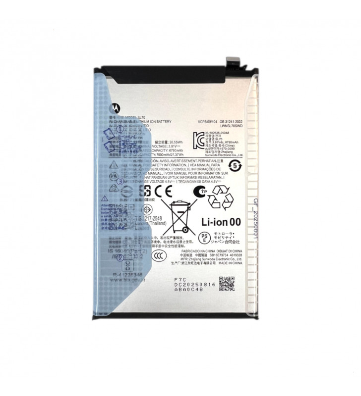 Batería SL70 7000mAh Motorola Moto G06 Power XT2535-13 SB18E79734 SB18E79736 Service Pack