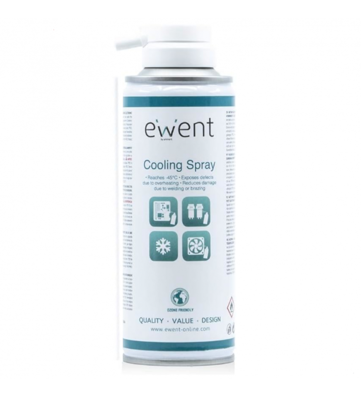 Ewent EW5616 Spray Refrigerante Pulverizador Efecto Instantáneo 200ml
