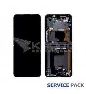 Pantalla Lcd Samsung Galaxy Z Flip4 F721B Marco Negro GH82-29440E GH82-29441E Service Pack Ensamblado