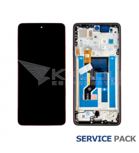 Pantalla Lcd Motorola Moto G86 Power XT2527-7 Marco Rojo 5D68C30654 Service Pack