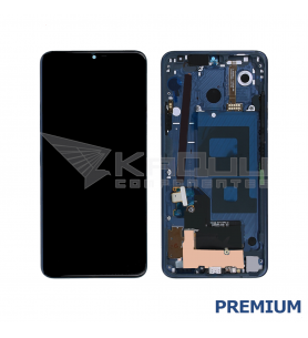 Pantalla Lcd para LG G7 ThinQ G710EM Marco Azul Premium