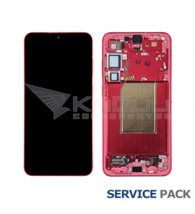 Pantalla Lcd Samsung Galaxy S25 Plus S936B Marco Rojo GH82-36368G Service Pack Ensamblado