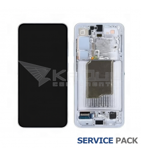 Pantalla Lcd Samsung Galaxy S25 S931B Marco Azul Claro GH82-36329C Service Pack Ensamblado
