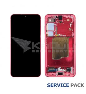 Pantalla Lcd Samsung Galaxy S25 S931B Marco Rojo GH82-36329G Service Pack Ensamblado