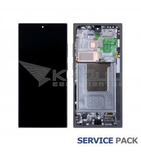 Pantalla Lcd Samsung Galaxy S24 Ultra 5G S928B Marco Gris GH82-33396A GH82-33386A Service Pack Ensamblado