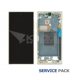 Pantalla Lcd Samsung Galaxy S24 Ultra 5G S928B Marco Amarillo GH82-33396C GH82-33386C Service Pack Ensamblado