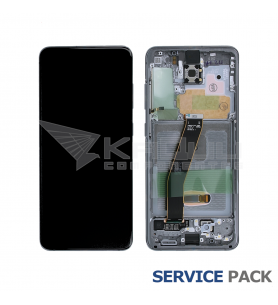 Pantalla Lcd Samsung Galaxy S20 / 5G G980F G981F Marco Gris GH82-31432A GH82-31433A Service Pack Ensamblado