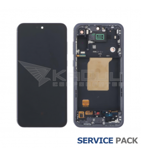Pantalla Lcd Samsung Galaxy A55 5G A556B Marco Negro GH82-34305A Service Pack Ensamblado