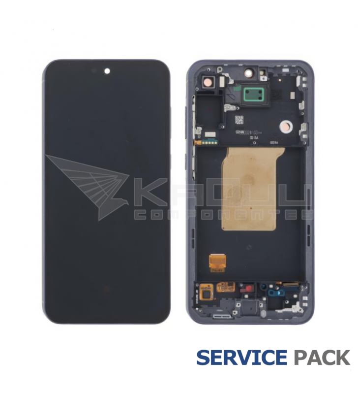 Pantalla Lcd Samsung Galaxy A55 5G A556B Marco Negro GH82-34305A Service Pack Ensamblado