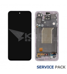 Pantalla Lcd Samsung Galaxy A55 5G A556B Marco Lavanda GH82-34305C Service Pack Ensamblado