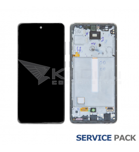 Pantalla Lcd Samsung Galaxy A52 4G A525F, A52 5G A526B Marco Negro GH82-25524A Service Pack Ensamblado