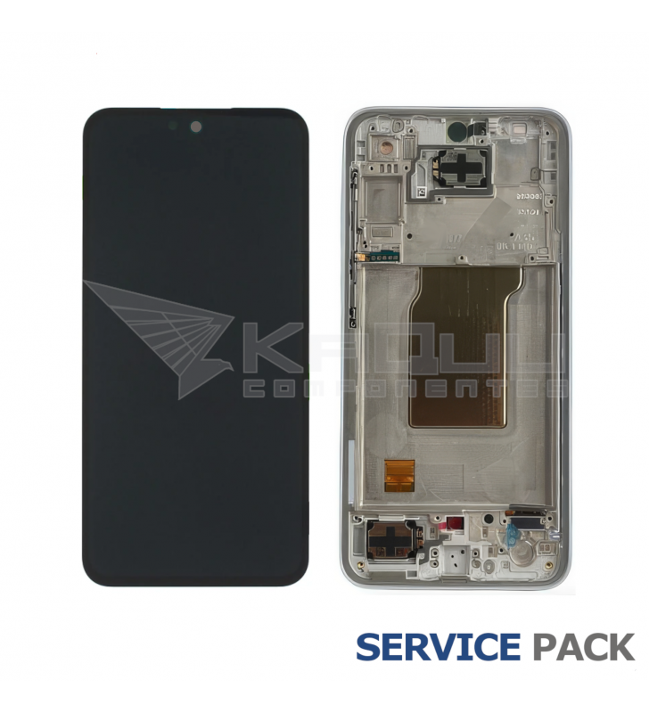 Pantalla Lcd Samsung Galaxy A35 5G A356B Marco Azul Claro GH82-34221B Service Pack Ensamblado