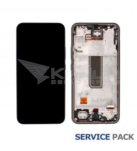 Pantalla Lcd Samsung Galaxy A34 A346B Marco Negro GH82-31200A GH82-31201A Service Pack Ensamblado