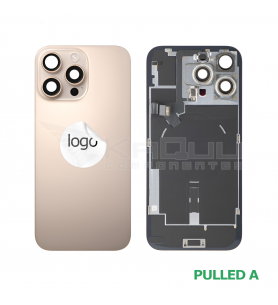 Tapa Trasera con NFC iPhone 16 Pro Max A3296 Dorado Pulled Grado A