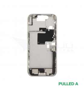 Chasis Marco Intermedio iPhone 16 Pro Max A3296 Blanco Pulled Grado A