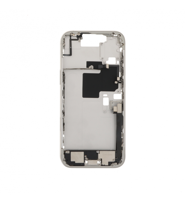 Chasis Marco Intermedio iPhone 16 Pro Max A3296 Blanco Pulled Grado A