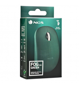 Ratón Óptico Inalámbrico NGS Fog Pro Green 1000DPI Verde