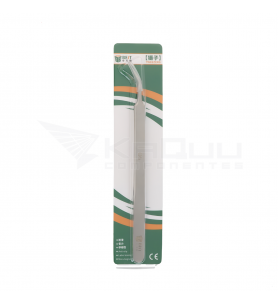 Best BST-Q5 Pinzas de Acero Inoxidable de Punta Curva 0.01mm