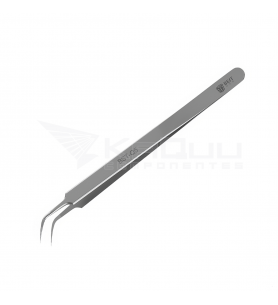 Best BST-Q5 Pinzas de Acero Inoxidable de Punta Curva 0.01mm