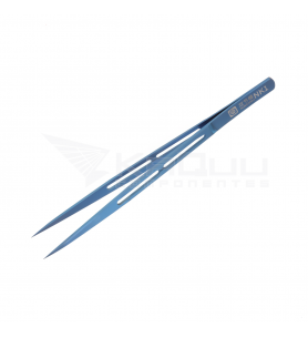 Amaoe NK1 Pinzas de Precisión de Titanio No Magnéticas Antideslizantes con Cabeza Recta 0.1mm