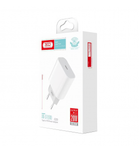 Cargador XO-L77 USB-C 20W Carga Rápida Blanco