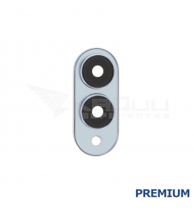 Embellecedor Cristal Cámara Lente para Samsung Galaxy S25 Edge S937B Azul Premium