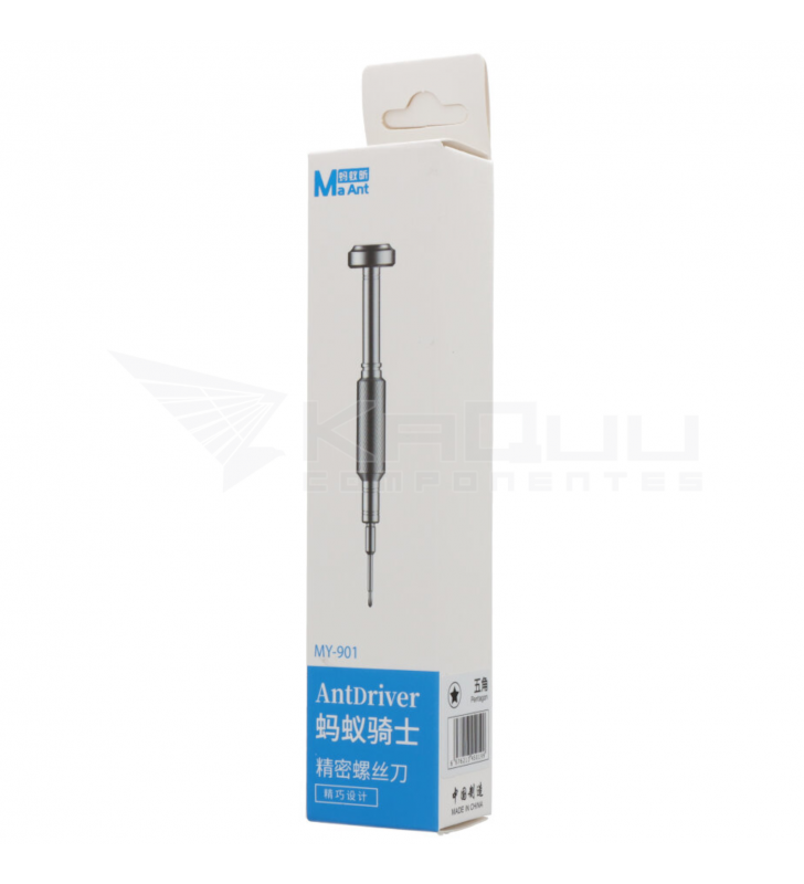 MaAnt Destornillador Precisión de Aleación Antioxidante MY-901 Pentalobe 0,8mm