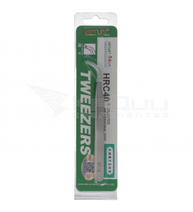 Vetus ST-15 Pinzas Alta Precisión de Acero Inoxidable Cabeza Curva