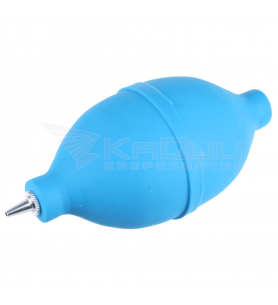 Soplador Polvo Boquilla Corta de Goma Azul