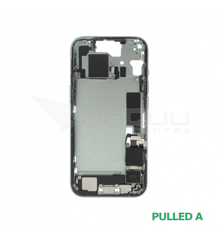 Chasis Marco Intermedio para iPhone 15 A3090 Verde Pulled Grado A