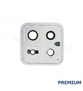 Embellecedor Cristal Cámara Lente para Xiaomi 14 23127PN0CC Blanco Premium