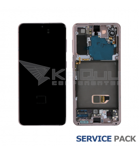 Pantalla Lcd Samsung Galaxy S21 5G G991B Marco Rosa GH82-27255D Service Pack